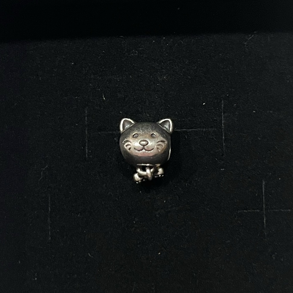Pandora “pet cat and bow charm” sterling Silver - Picture 5 of 8